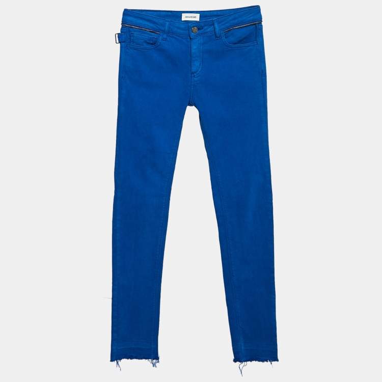 Pre Owned Zadig & Voltaire Blue Denim Eva Cher Jeans S Waist 26.5"