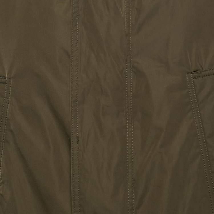 Pre Owned Zadig & Voltaire Green Synthetic Detachable Lining Bob Parka Jacket M