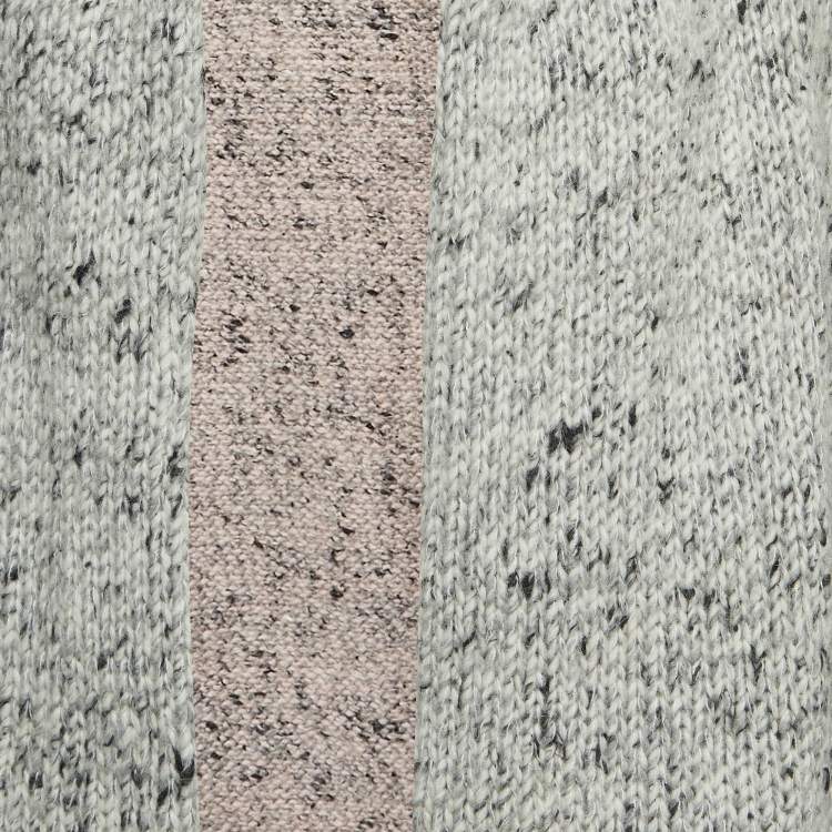Pre Owned Zadig & Voltaire Grey Wool Blend Open Front Long Cardigan XS/S