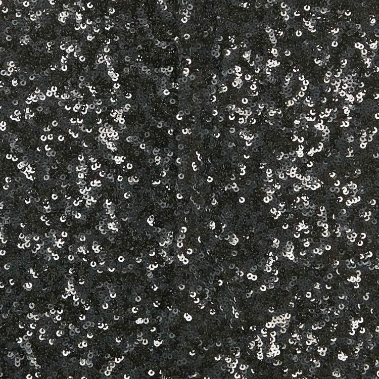 Pre Owned Zadig & Voltaire Black Sequin Button Front Emilie Waistcoat M