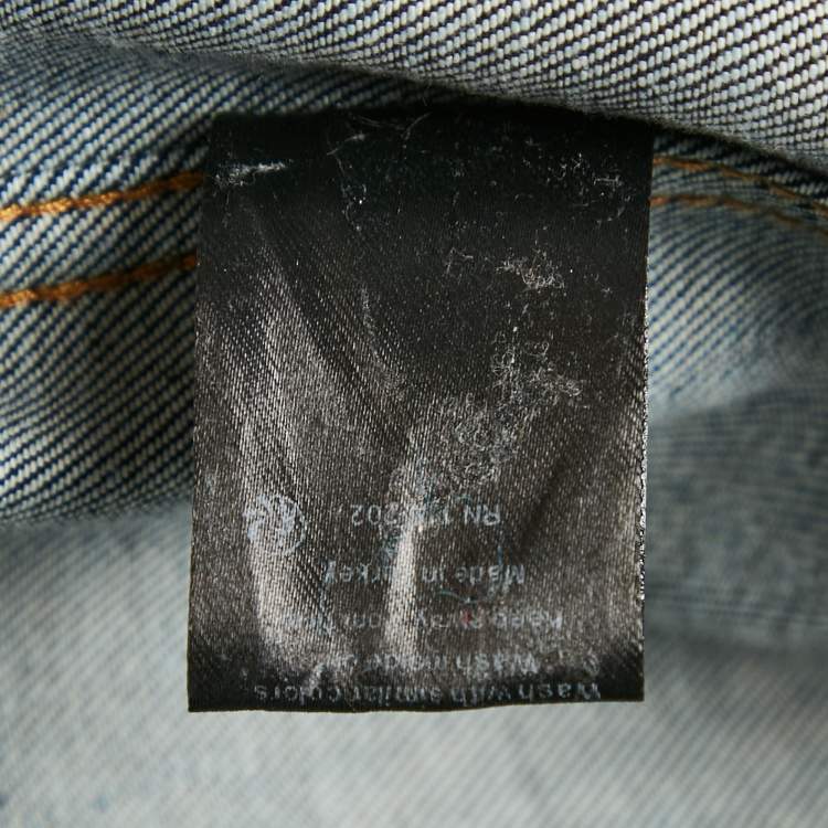 Pre Owned Zadig & Voltaire Blue Denim Button Front Base Brut Jacket XS