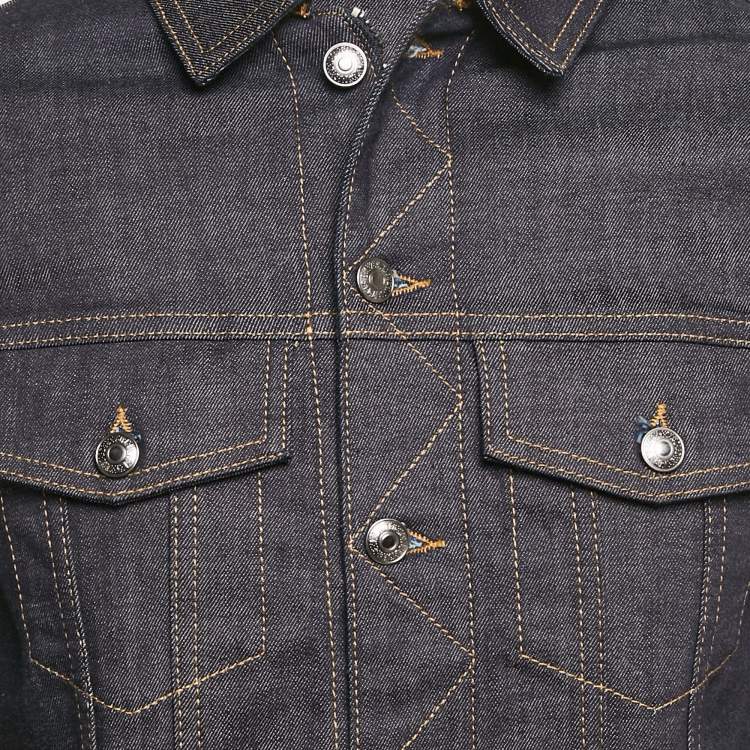 Pre Owned Zadig & Voltaire Blue Denim Button Front Base Brut Jacket XS
