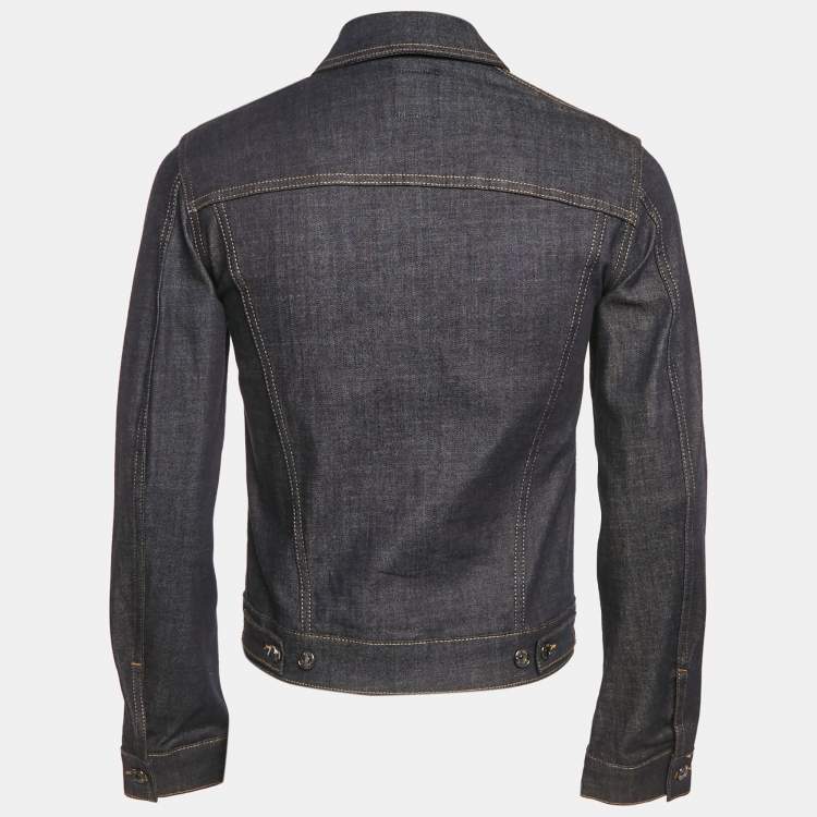 Pre Owned Zadig & Voltaire Blue Denim Button Front Base Brut Jacket XS