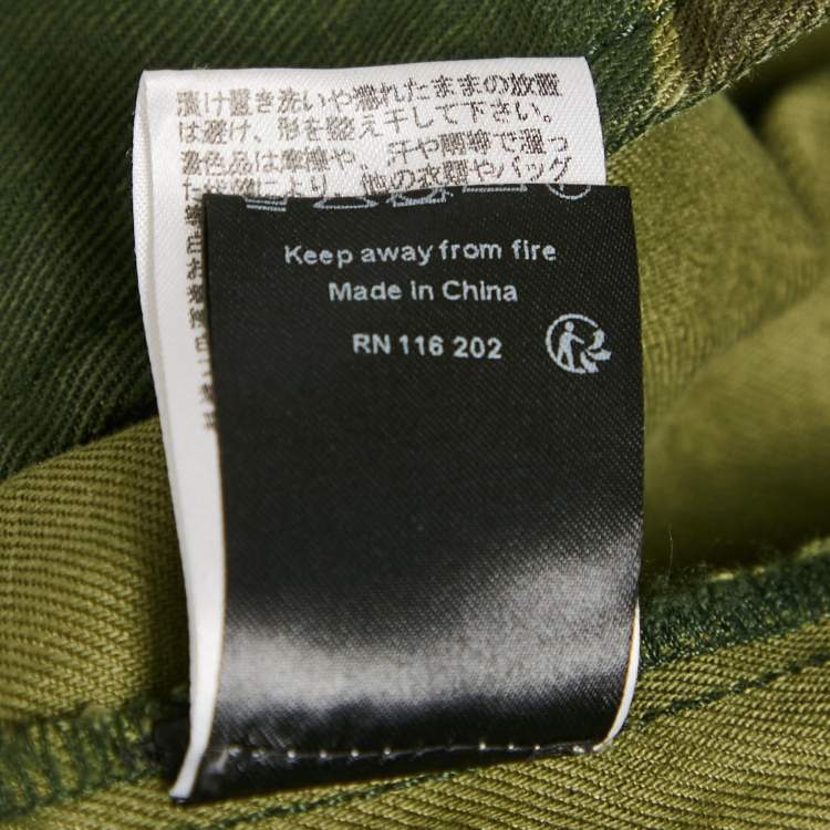 Pre Owned Zadig & Voltaire Military Green Camouflage Cotton Blend Kaleno Jacket XS