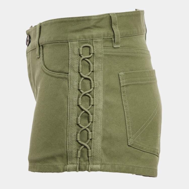 Pre Owned Zadig & Voltaire Khaki Green Suzan Shorts S
