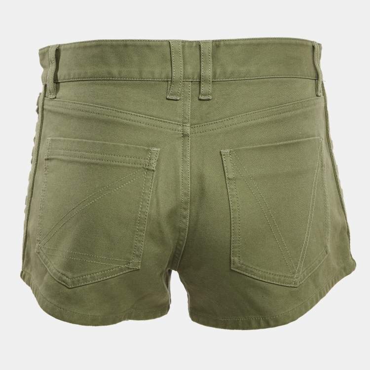 Pre Owned Zadig & Voltaire Khaki Green Suzan Shorts S