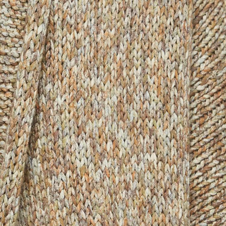 Pre Owned Zadig & Voltaire Brown Cotton Rib Knit Mia Cardigan M/L