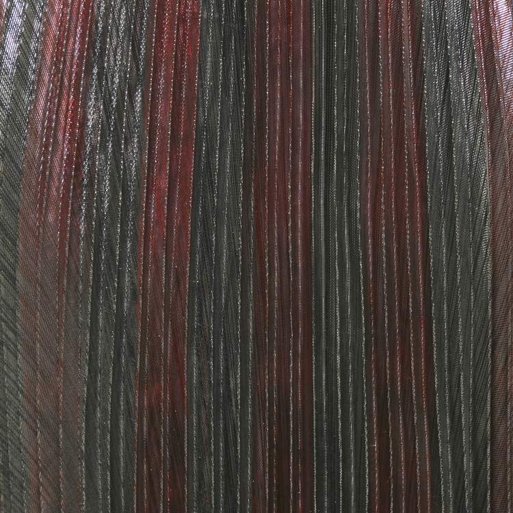 Pre Owned Zadig & Voltaire Metallic Lurex Plissé Midi Joyce Skirt S