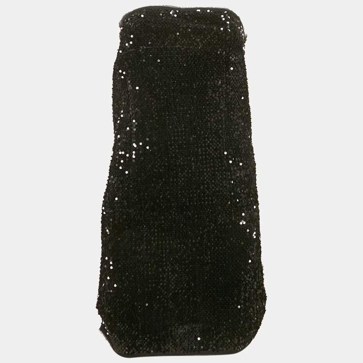 Pre Owned Zadig & Voltaire Black Sequin Raleg Mini Tube Dress M