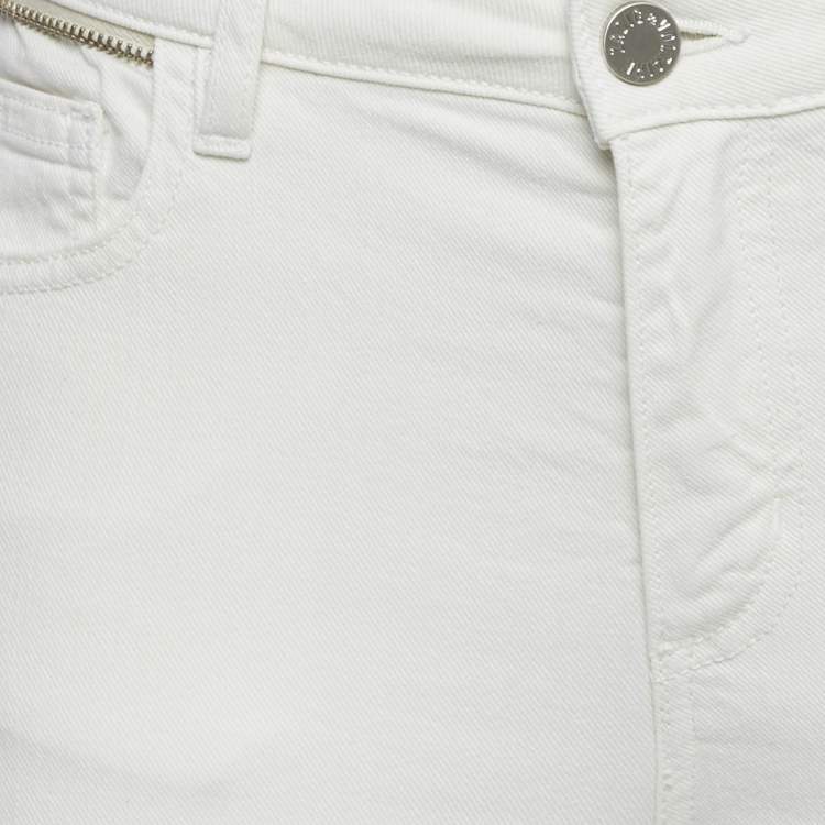 Pre Owned Zadig & Voltaire White Denim Eva Cher Jeans S Waist 28"
