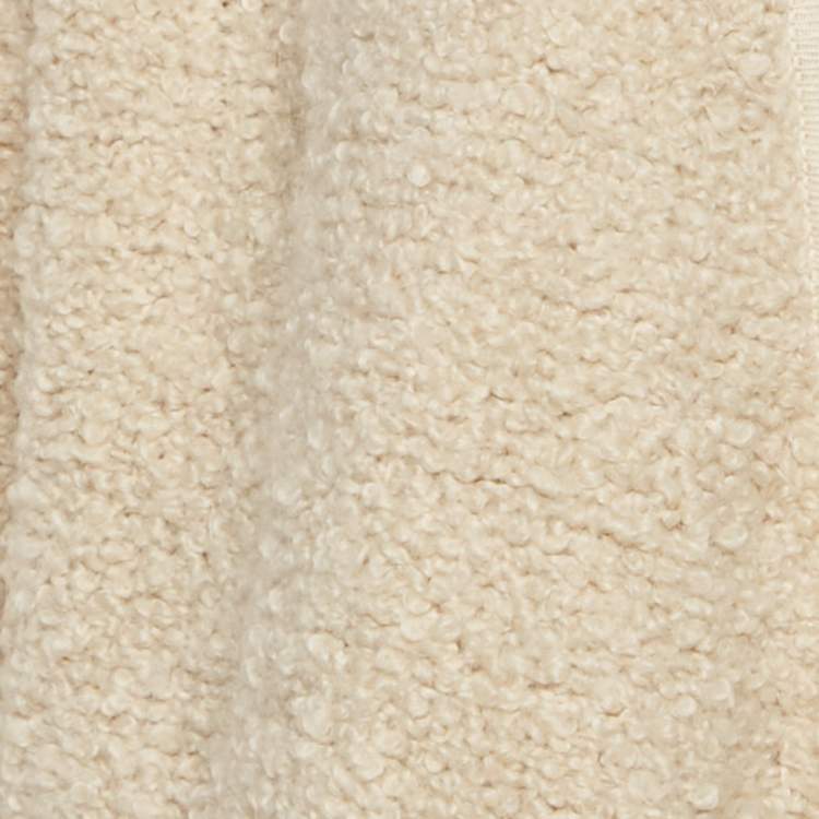 Pre Owned Zadig & Voltaire Cream Boucle Open Front Daphnee Cardigan L