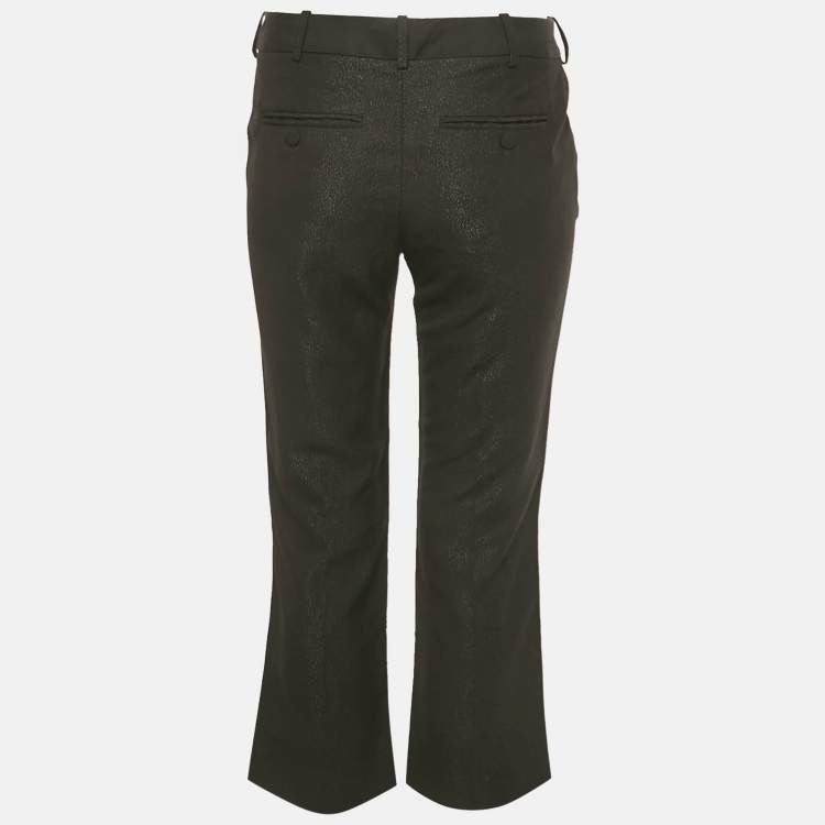 Pre Owned Zadig & Voltaire Black Lurex Posh Bright Trousers S