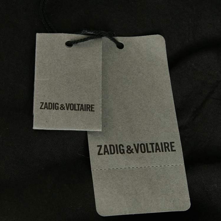 Pre Owned Zadig & Voltaire Black Cotton Kerry Military Jacket XS