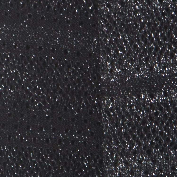 Pre Owned Zadig and Voltaire Black & Silver Lurex Knit Dana Pointelle CRL Cardigan XS