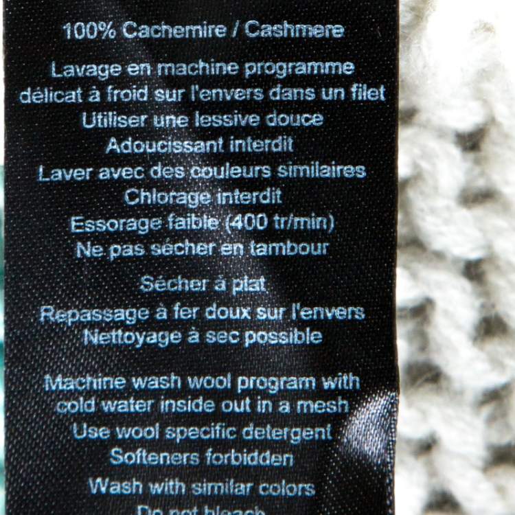 Pre Owned Zadig and Voltaire Bicolor Striped Cashmere Romy Raye Deluxe Cardigan S