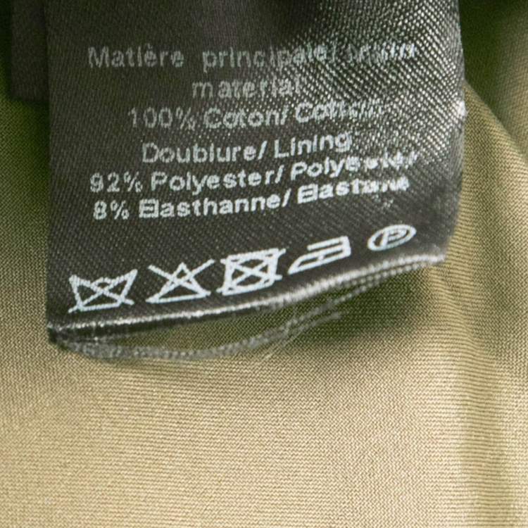 Pre Owned Zadig and Voltaire Green Camouflage Print Cotton Short Dress S
