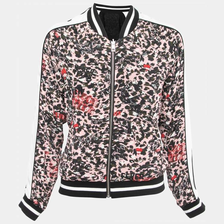 Zadig and Voltaire Multicolor Printed Crepe Reversible Bomber Jacket XS ...