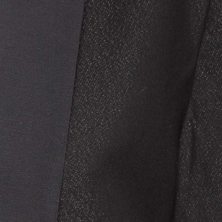 Pre Owned Zadig & Voltaire Black Shimmer Crepe Open Blazer S