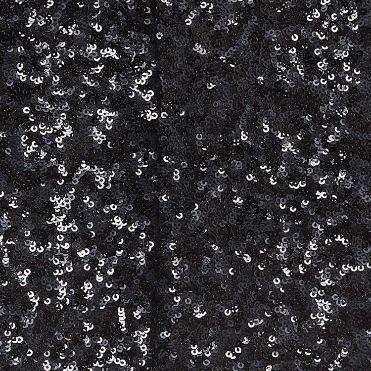 Pre Owned Zadig & Voltaire Deluxe Black Sequined Vest L