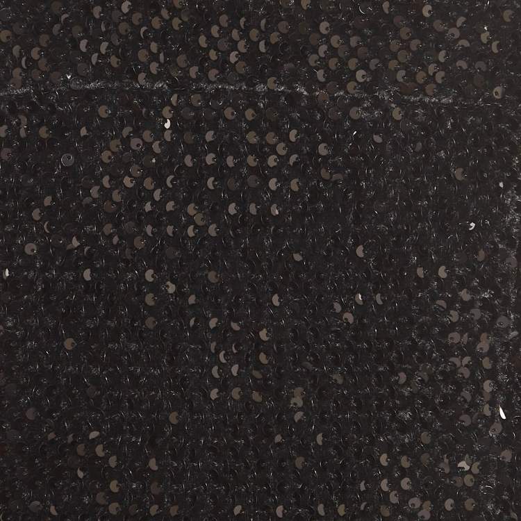 Pre Owned Zadig & Voltaire Black Sequin Raleg Mini Tube Dress M
