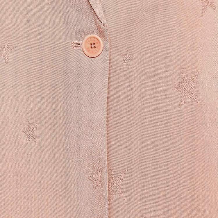 Pre Owned Zadig & Voltaire Deluxe Pink Star Jacquard Blazer M