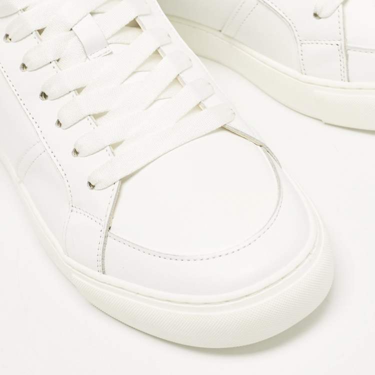 Pre Owned Zadig & Voltaire White Leather Flash High Top Sneakers Size 42