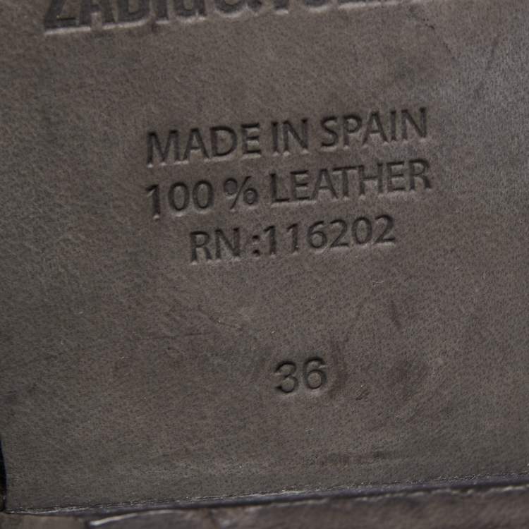Pre Owned Zadig & Voltaire Black Suede Ankle Boots Size 36