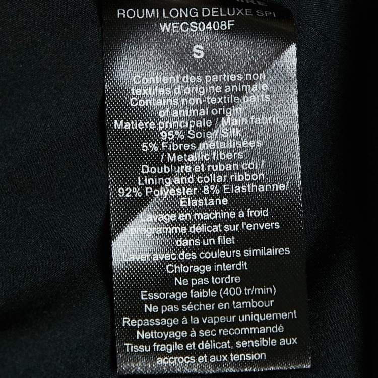 Pre Owned Zadig & Voltaire Multicolor Printed Fil-coupe Silk Roumi Long Dress S