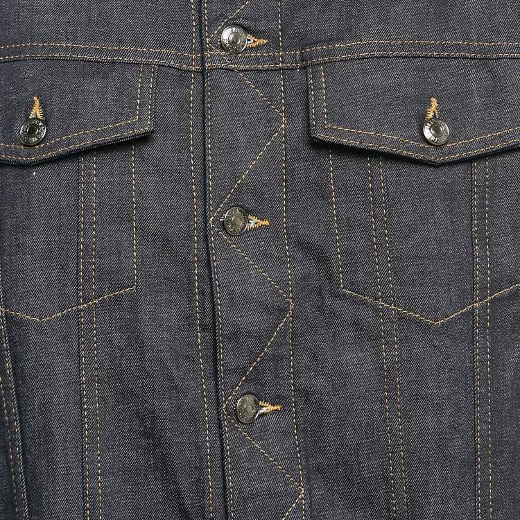 Pre Owned Zadig & Voltaire Blue Denim Button Front Jacket XL