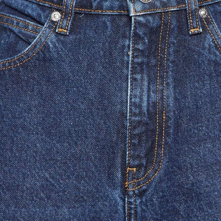 Pre Owned Zadig & Voltaire Defile Blue Denim Wide Leg Jeans M/Waist 31"