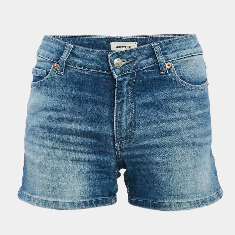 Pre Owned Zadig & Voltaire Light Blue Denim Sweet Eco Shorts S