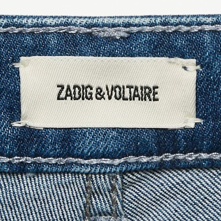 Pre Owned Zadig & Voltaire Light Blue Denim Sweet Eco Shorts S