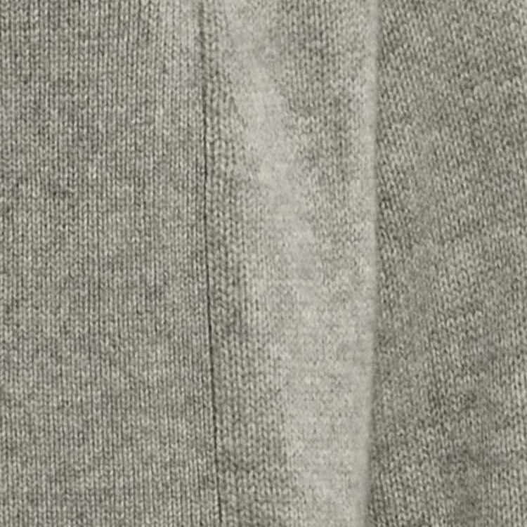 Pre Owned Zadig & Voltaire Deluxe Grey Cashmere Fringed Open Front Paloma Cardigan XS/S