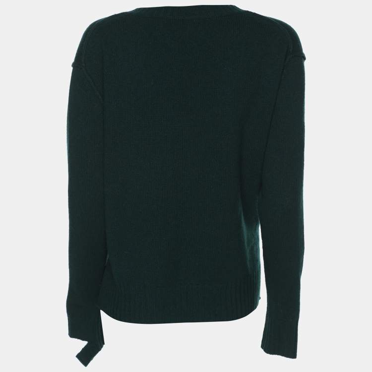 Pre Owned Zadig & Voltaire Green Wool Knit Sweater XS
