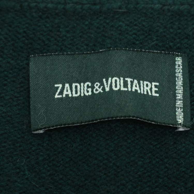 Pre Owned Zadig & Voltaire Green Wool Knit Sweater XS