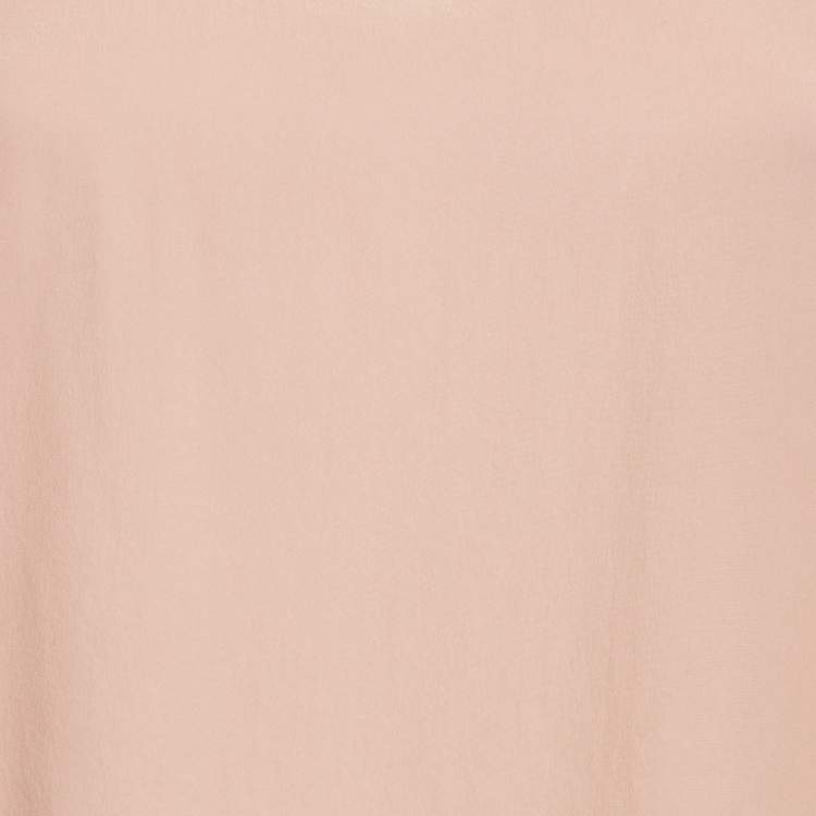Pre Owned Zadig & Voltaire Pink Silk Lace Trimmed Camisole S