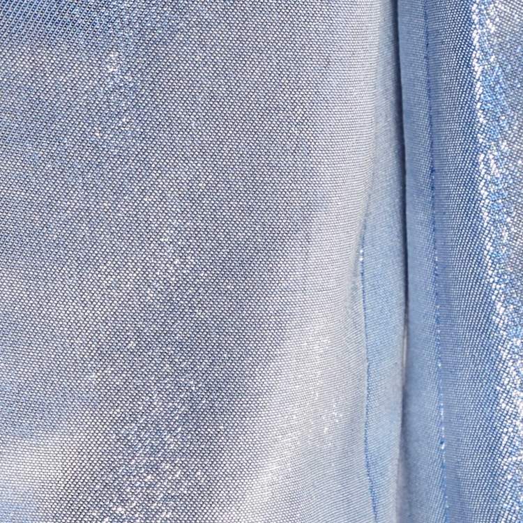 Pre Owned Zadig & Voltaire Silver Lurex Open Front Vollys Jacket S