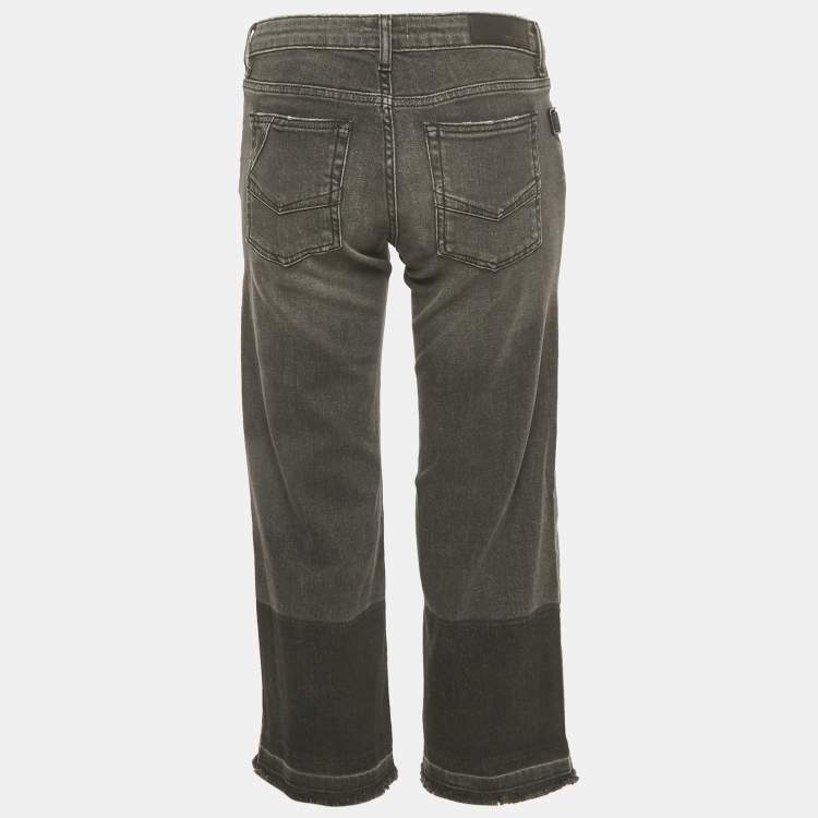 Pre Owned Zadig & Voltaire Grey Washed Denim Bay Gris Jeans M/Waist 28"