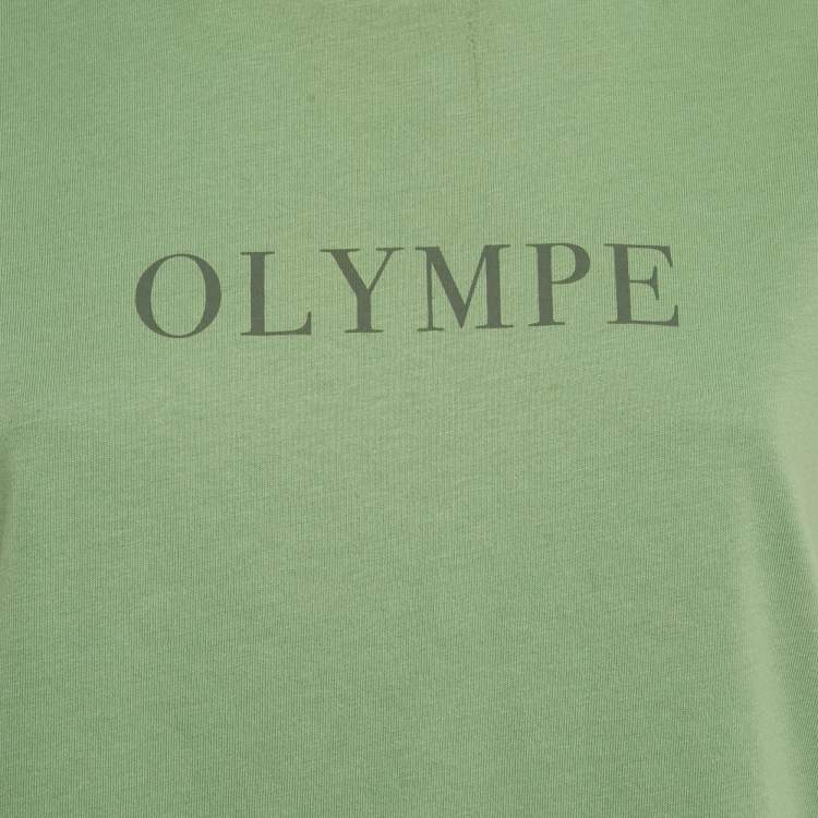 Pre Owned Zadig & Voltaire Green Printed Cotton Zoe Citation T-Shirt S 