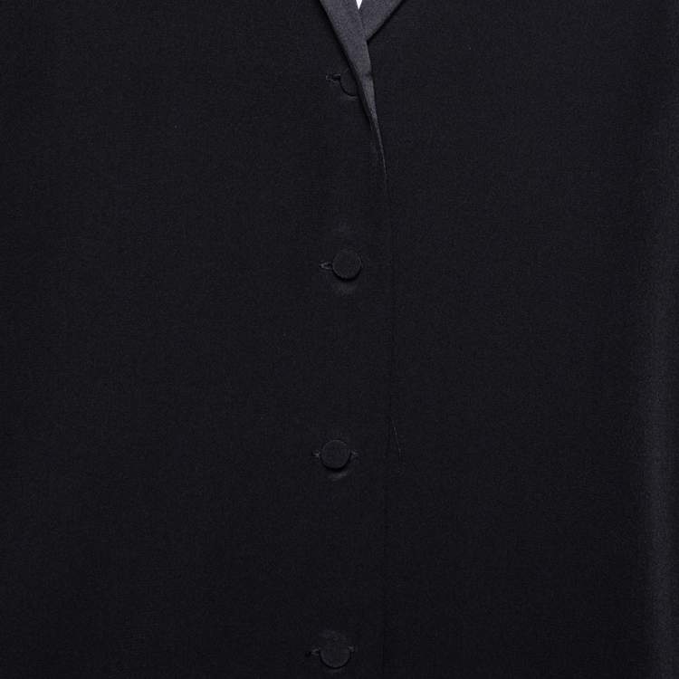مملوكة مسبقًا Zadig and Voltaire Black Silk Timothee Deluxe Shirt S