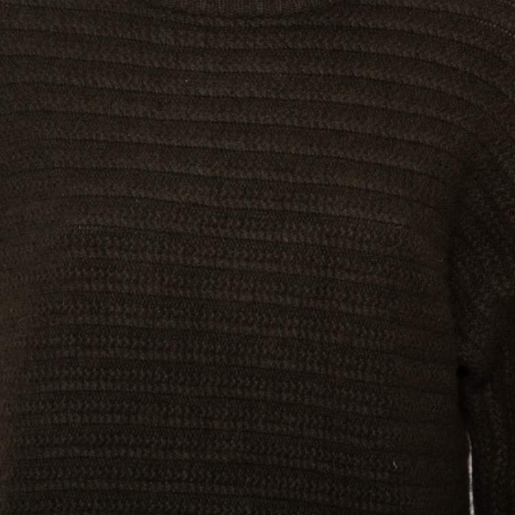Pre Owned Zadig & Voltaire Dark Green Cashmere Athina Deluxe Sweater (One Size)