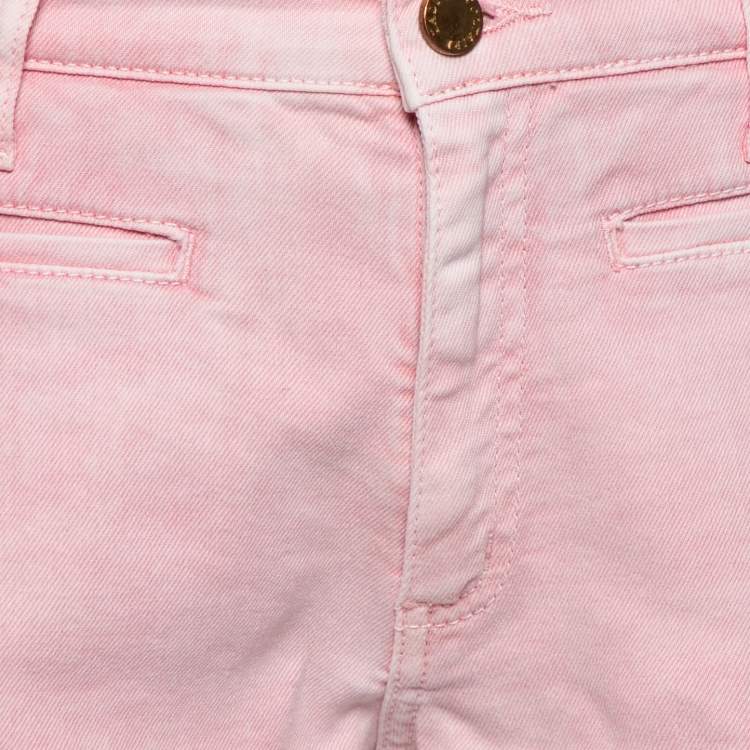 Pre Owned Zadig and Voltaire Pink Denim Shorts M