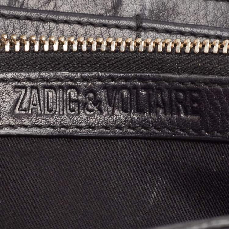 Pre Owned Zadig & Voltaire Multicolor Python Embossed and Leather Flap Continental Wallet