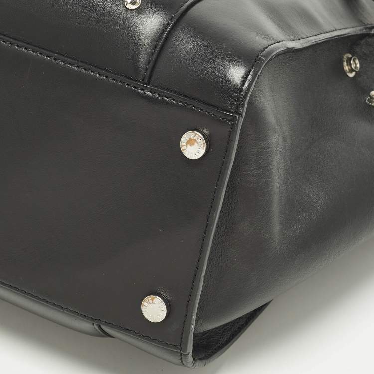 Pre Owned Zadig & Voltaire Candide Embellished Medium Black Leather Tote