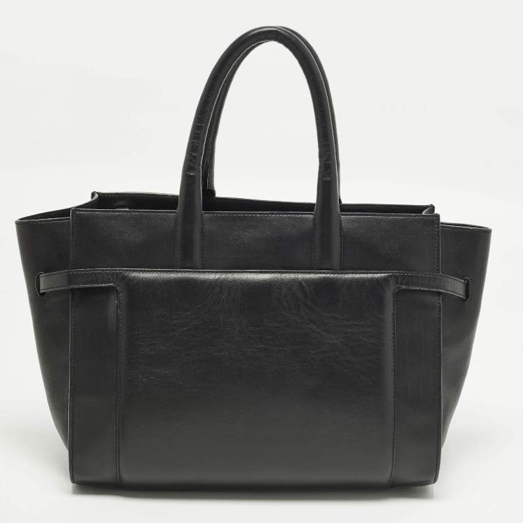 Pre Owned Zadig & Voltaire Candide Embellished Medium Black Leather Tote