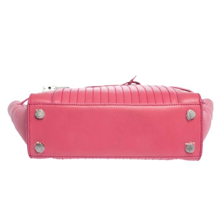 Pre Owned Zadig and Voltaire Pink Leather XS Candide Tote