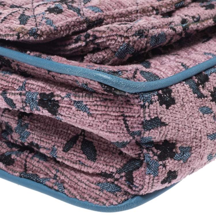 Pre Owned Zadig and Voltaire Pink/Blue Fabric and Leather Shoulder Bag