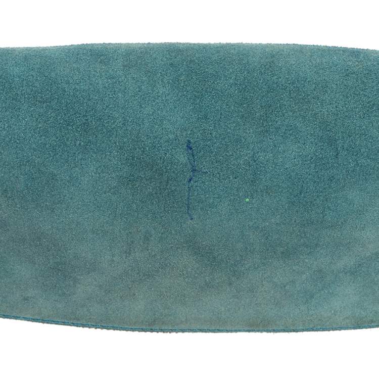 Pre Owned Zadig and Voltaire Blue Suede Clutch