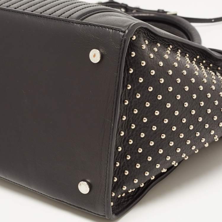 Pre Owned Zadig & Voltaire Black Leather Large Candide Top Handle Bag