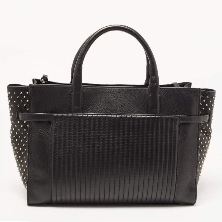 Pre Owned Zadig & Voltaire Black Leather Large Candide Top Handle Bag